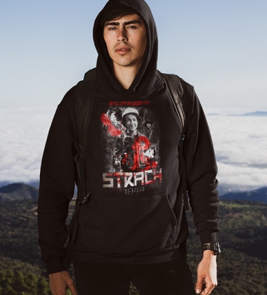 Bluza z kapturem BYLI ZA MŁODZI NA STRACH